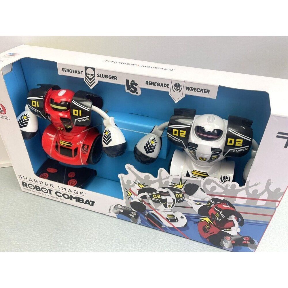 SHARPER IMAGE RC Robot Combat White & Red 2 Players - Picture 9 of 15